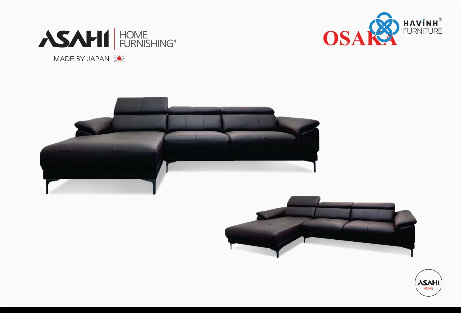 Sofa Da Góc Chữ L Cao Cấp Asahi TOKYO SF-03